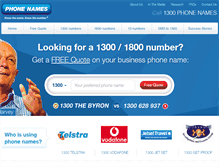 Tablet Screenshot of phonenames.com.au